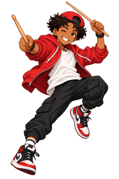 American Rockstar Mascot