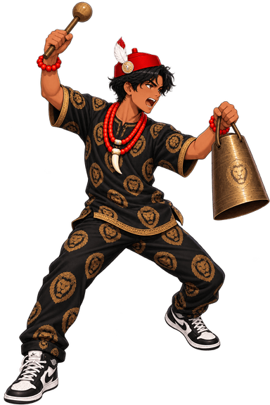 Igbo Rockstar Mascot
